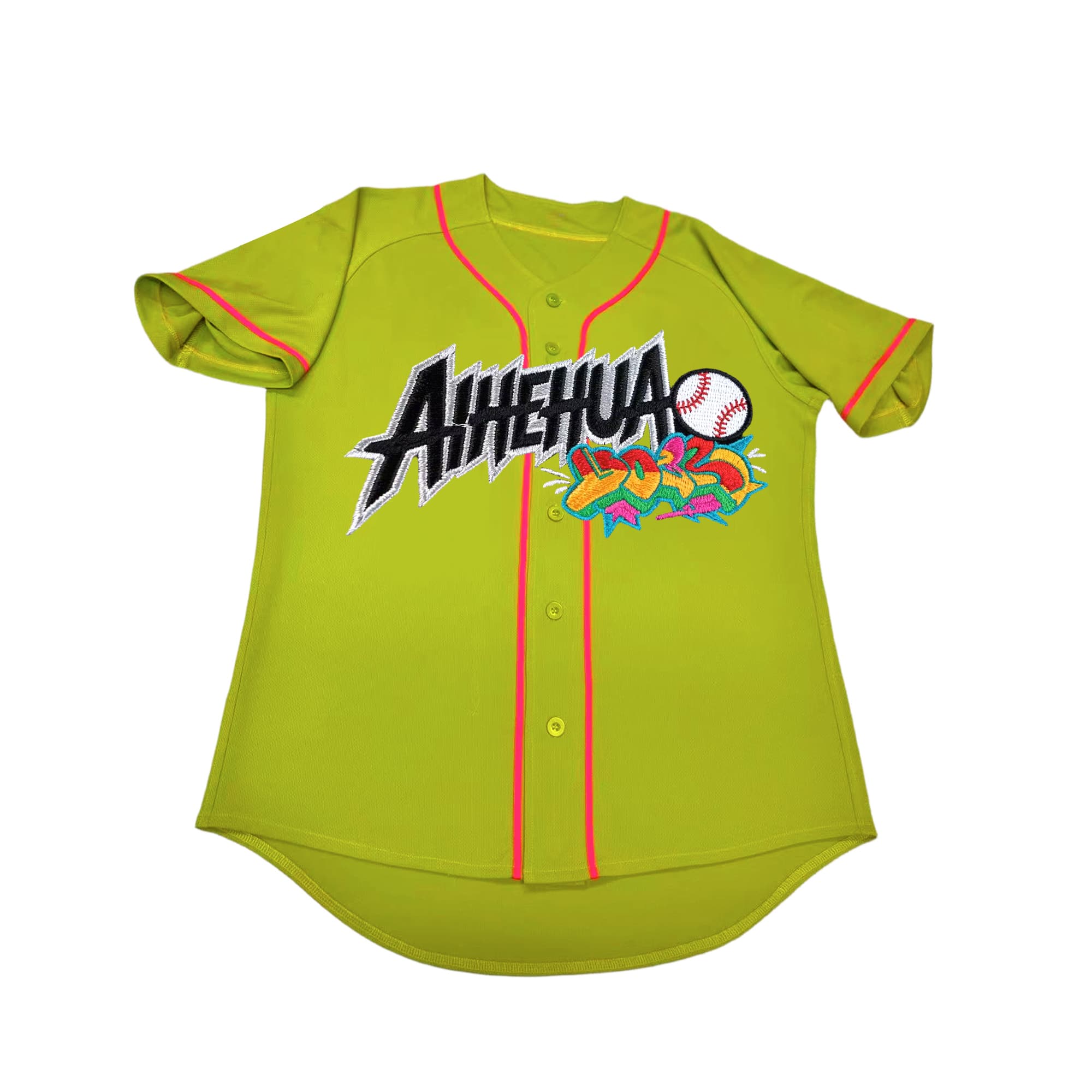 Custom Green Baseball Jersey