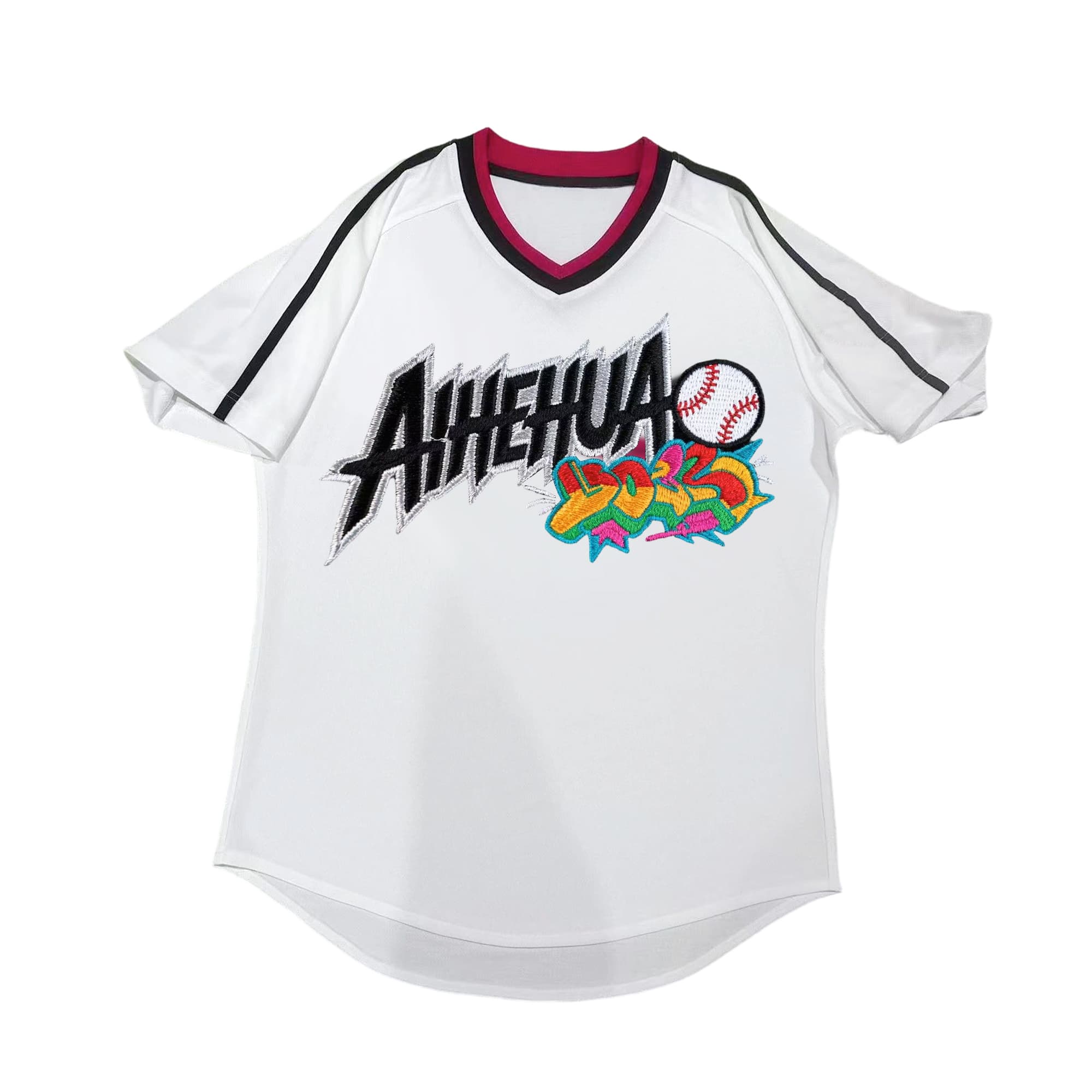 Custom Red-Trim Baseball Jersey